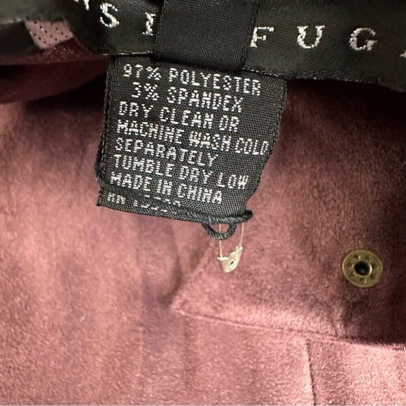 Yansi Fugel Women's NWT Wine Metro Quarter Zip Long Sleeve Microfiber Top S/C41 - Picture 15 of 15